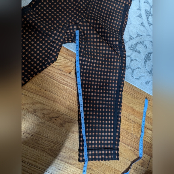 🪞 Alysi  plaid Black/orange Trouser Size 2 made in Italy retail $300 - Picture 8 of 12